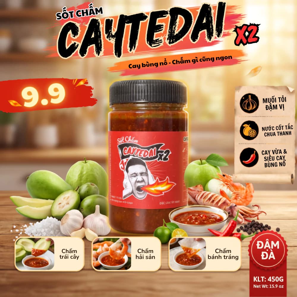 Sốt chấm CayTeDai x2 siêu cay Lâm Vlog