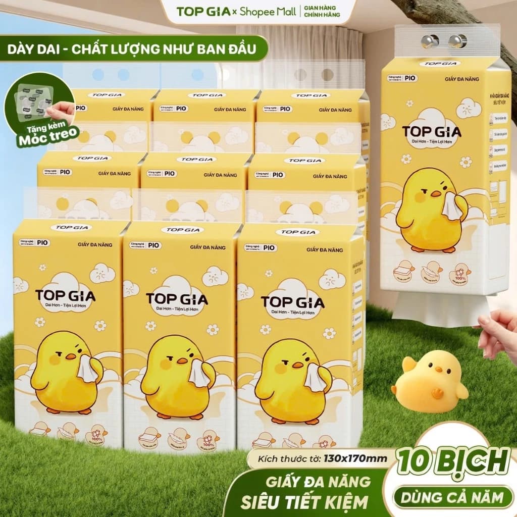 Khăn giấy Pio TopGia đa năng cao cấp
